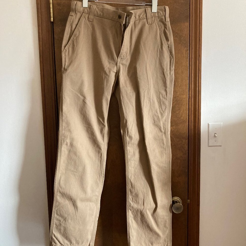 Carhartt Relaxed Fit Rugged Work Khaki Seconds 34x32